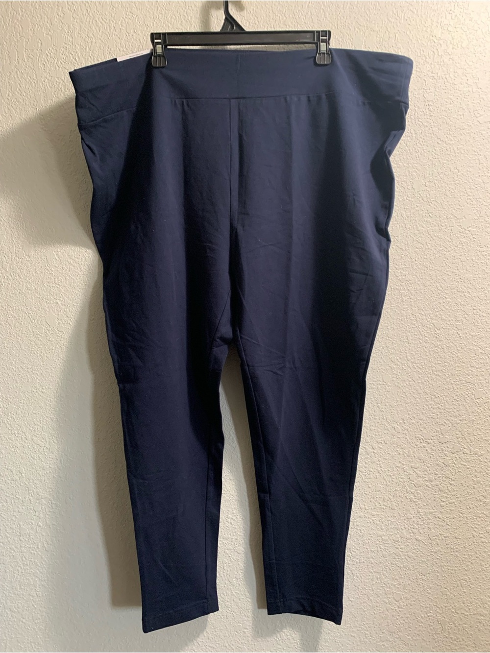 Navy High-Waist Stretch Leggings